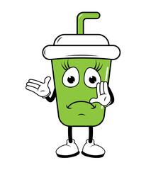 Drinking Cup Cartoon