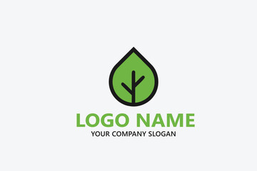  leaf logo design ready vector template