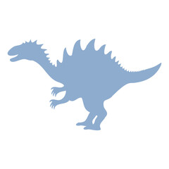 A stegosaurus dinosaur with spikes on its back