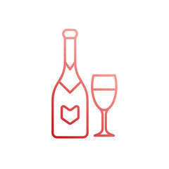 Champagne vector icon