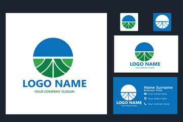 Landscape Environmental vector logo template