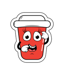 Drinking Cup Cartoon