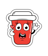 Drinking Cup Cartoon