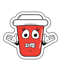 Drinking Cup Cartoon