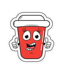 Drinking Cup Cartoon