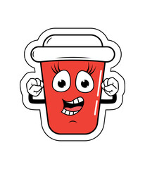 Drinking Cup Cartoon