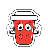 Drinking Cup Cartoon