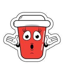 Drinking Cup Cartoon