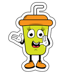 Drinking Cup Cartoon