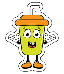 Drnking Cup Cartoon