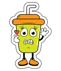 Drnking Cup Cartoon
