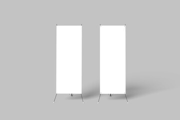 Blank X-Banner White