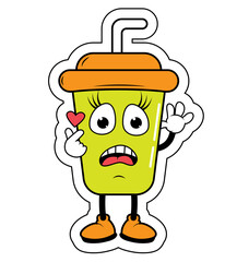 Drnking Cup Cartoon
