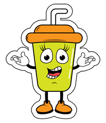 Drnking Cup Cartoon
