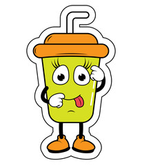 Drnking Cup Cartoon