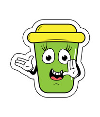 Drnking Cup Cartoon