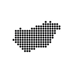 Fototapeta premium Hungary map icon