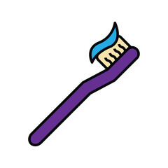 toothbrush icon vector design templates simple and modern