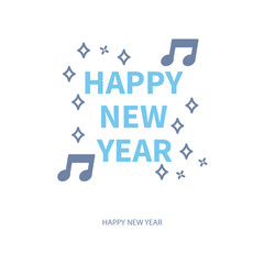 happy new year concept line icon. Simple element illustration. happy new year concept outline symbol design.