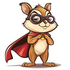 Fototapeta premium Chipmunk superhero