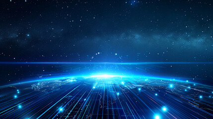 Fototapeta premium world futuristic hight tech corporate business technology background