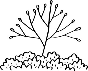 cute cartoon plant drawing.