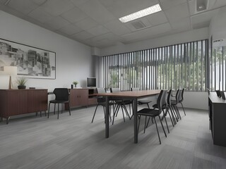 Fototapeta premium Office decoration interior by ai