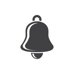 Notification bell icon in flat style. Incoming inbox message vector illustration on isolated background. Ringing bell sign business concept.