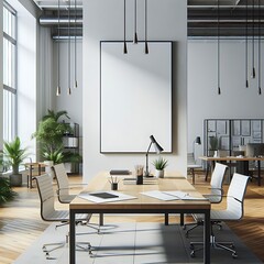 A room style interior set design with a large table and chairs informative Vibrant creative.