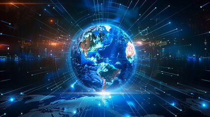 world futuristic hight tech corporate business technology background