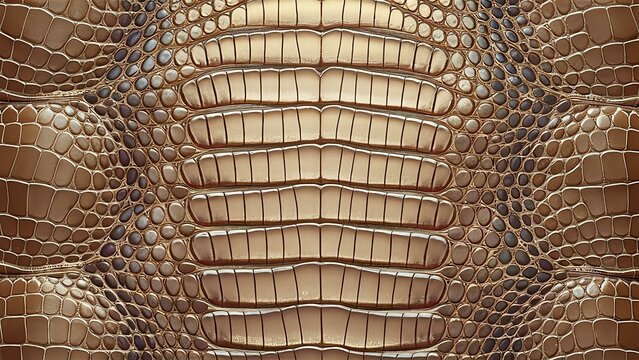 golden pattern design of crocodile