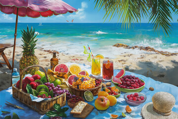 Beautiful summer holiday atmosphere