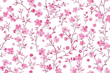 Discover the elegance of a seamless floral pattern