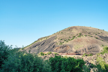 The scenic views of The Kula Divlit Volcanic Park, located in the Kula-Salihli Geopark,  Kula...