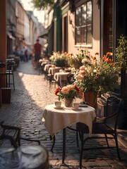 Fototapeta premium French Coffeeshop Travelling Photography Art