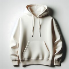 A white sweatemplate t shirt mockup with a hood vector professional.