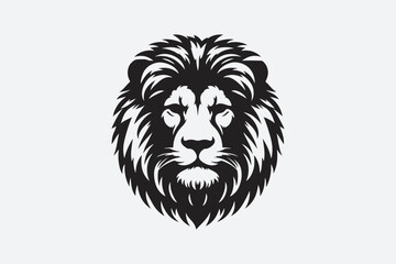 Fototapeta premium Lion Face Logo Icon Vector Illustration