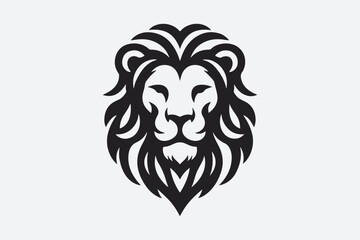 Lion Face Logo Icon Vector Illustration