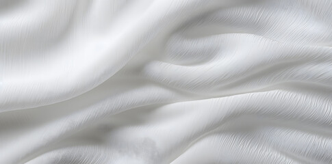 Fototapeta premium Close up of white fabric texture background