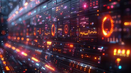 Animated Data Processing - Diverse Information Flows on Digital Screens