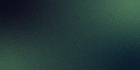 Minimal Blue glowing light on dark backdrop. Noise textured with grainy blurred gradient. Dark noise texture effect with vintage grunge background. Poster cover abstract design, copy space.