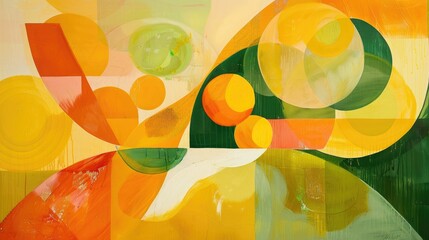 Citrus-hued abstraction backgrounds