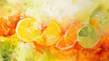 Citrus-hued abstraction backgrounds