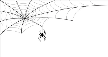 Spider web vector,art,icon illustration halloween