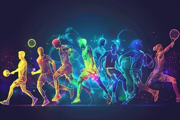 Banner template for national sports day, design template, wallpaper ,poster