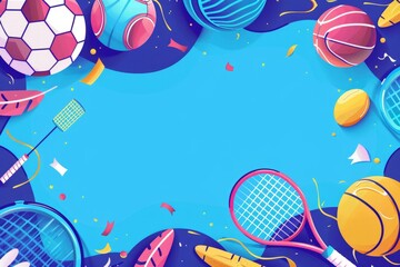 Banner template for national sports day, design template, wallpaper ,poster