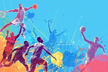 Banner template for national sports day, design template, wallpaper ,poster