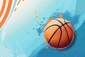 Obraz premium Basketball template design, Basketball banner Sport layout design, Basketball event