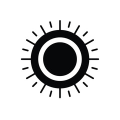 Sun vector icon