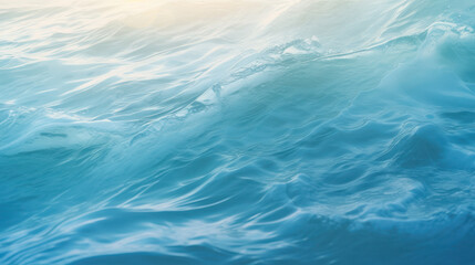 Naklejka premium Abstract Ocean Wave Texture. Shades of Blue and Teal in Flowing and Curling Patterns